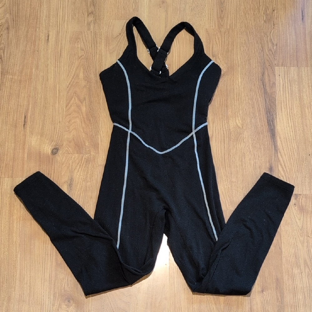 Vitality Contrast Stitch V Contour Jumpsuit
